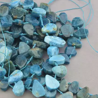 🏷️️ Намистини Апатит 42 см на нитці (натуральне каміння, без застібки) F-84672