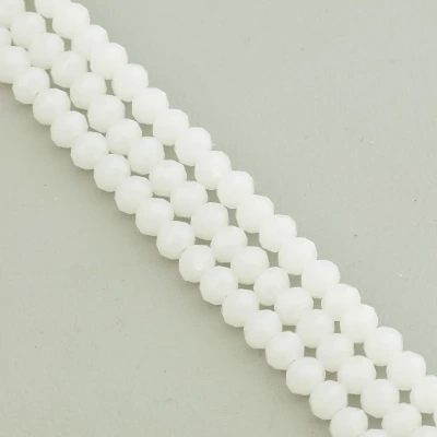 Нитка Чеський кришталь 45 см. 6 мм. (без замка)