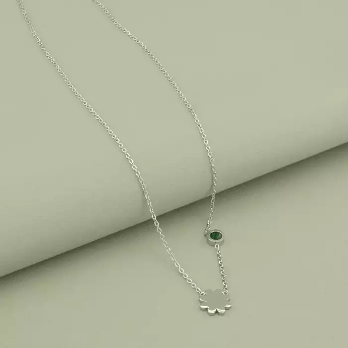 🏷️️ Підвіска Xuping Фіаніт 46 см (родій) ss_100730