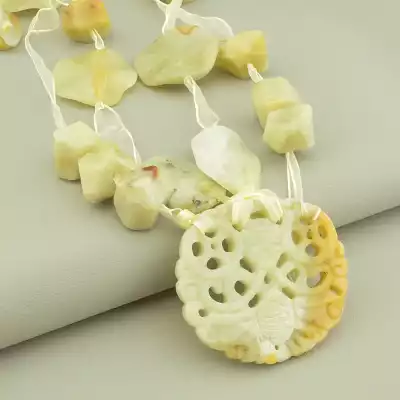 🏷️️ Намисто Яшма 64 см. F-101244