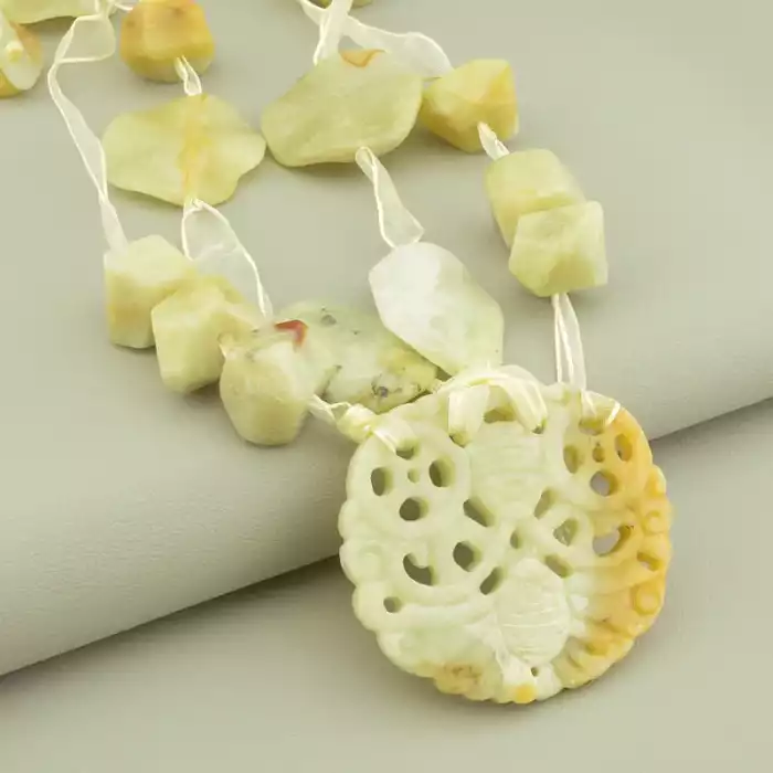 🏷️️ Намисто Яшма 64 см. ss_101244