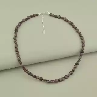 Підвіска Гранат срібло (925 проба) 43 см.