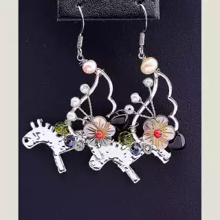 Сережки петельки Hand Made Самоцвіти