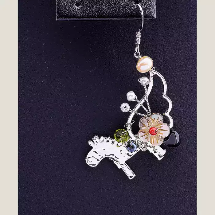 🏷️️ Сережки петельки Hand Made Самоцвіти ss_40947