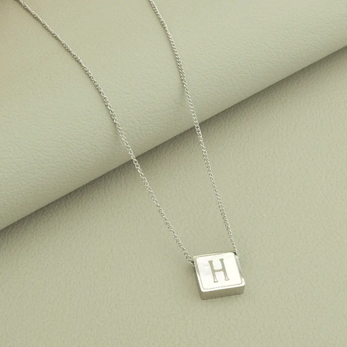 🏷️️ Підвіска Stainless Steel Перламутр 41 см (родій) ss_102864