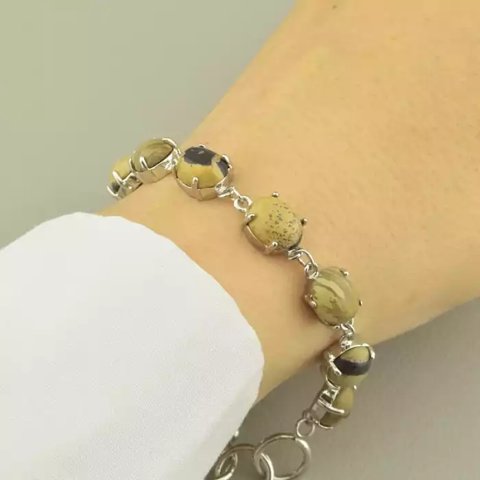 🏷️️ Браслет петля Яшма 20 см. ss_87730