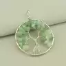 🏷️️ Кулон дерево нефрит 60x50мм. F-103692
