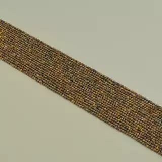 Намистини Тигрове око 39 см. 2,2 мм. на нитці (натуральне каміння, без застібки)