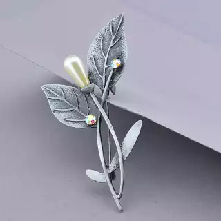 Брошка квітка Майорка 80х35 мм.