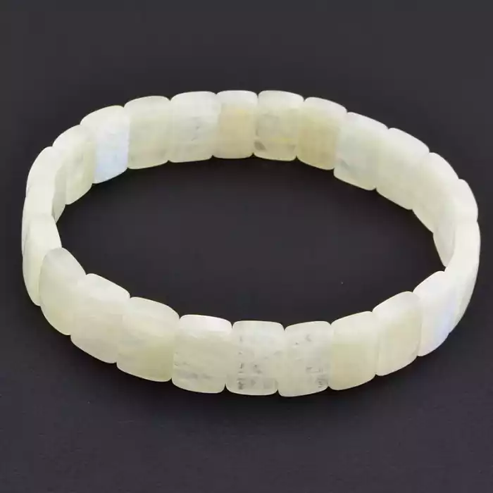 🏷️️ Браслет на резинці Місячний камінь 18.5 см ss_106165