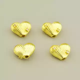 Вставка Фіаніт 12х10мм. (позолота 18к лимонна)