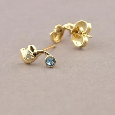 Сережки XUPING Swarovski (позолота 18к)