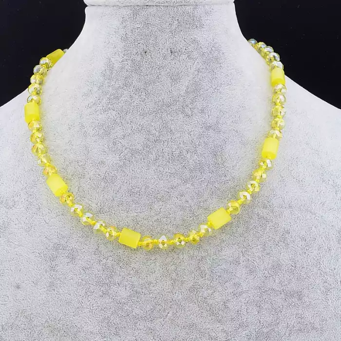 🏷️️ Намисто Котяче око, Чеський кришталь 47 см. ss_92181