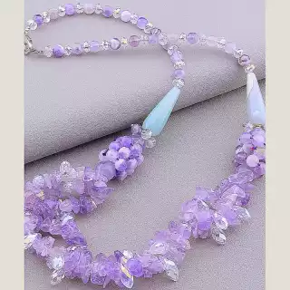 Намисто Аметрін 60 см