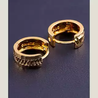 Сережки кільця Xuping (позолота 18к)