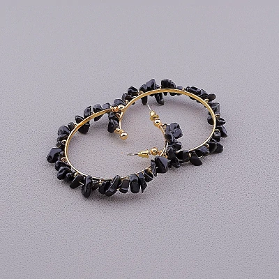 Сережки Stainless Steel Агат