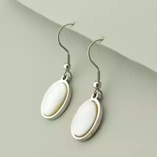 Сережки пусети Перламутр