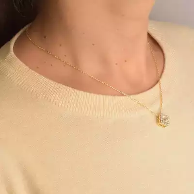 🏷️️ Підвіска + Сережки Saiya Фіаніт 41 см. (позолота 18к (лимонна)) F-92474