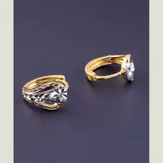 Сережки кільця Xuping (позолота/родій)