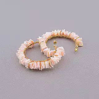 Сережки пусети Stainless Steel Ракушка