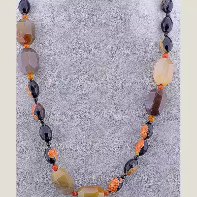 🏷️️ Намисто Агат, Сердолік 85 см F-54905