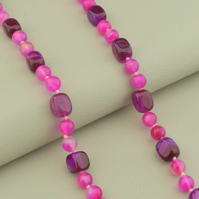 🏷️️ Намисто Агат 63 см. ss_102245