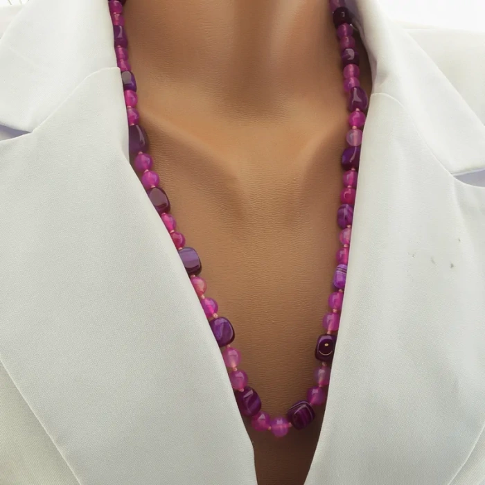 🏷️️ Намисто Агат 63 см. ss_102245