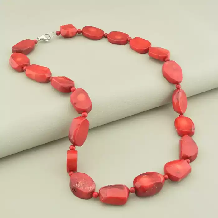 🏷️️ Намисто з коралів 43 см. ss_102865