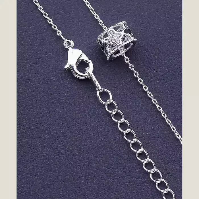 🏷️️ Підвіска Фіаніт 40 см (срібло) ss_67976