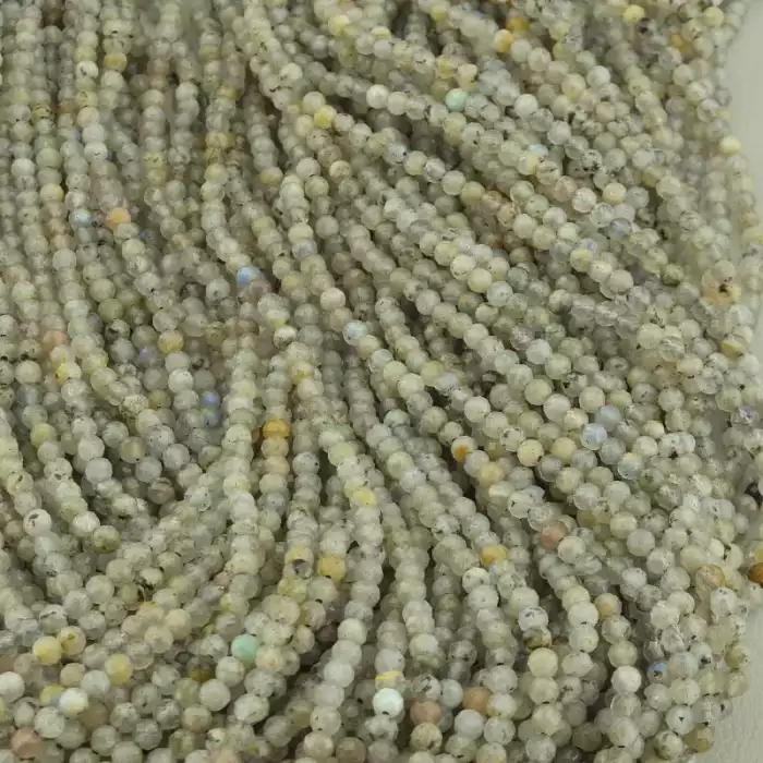 🏷️️ Намистини Лабрадор 38 см. 2,8мм. на нитці (натуральне каміння, без застібки) ss_103907