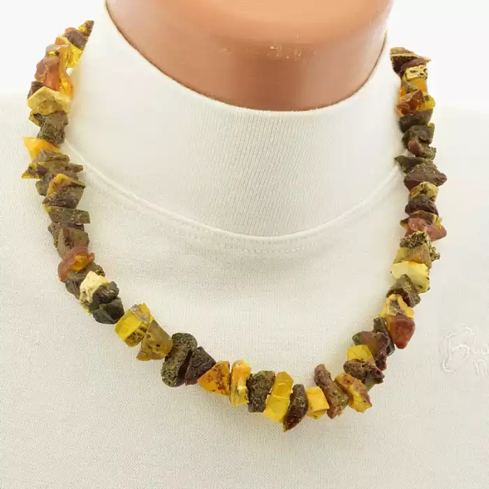 🏷️️ Намисто Бурштин 47 см F-106166