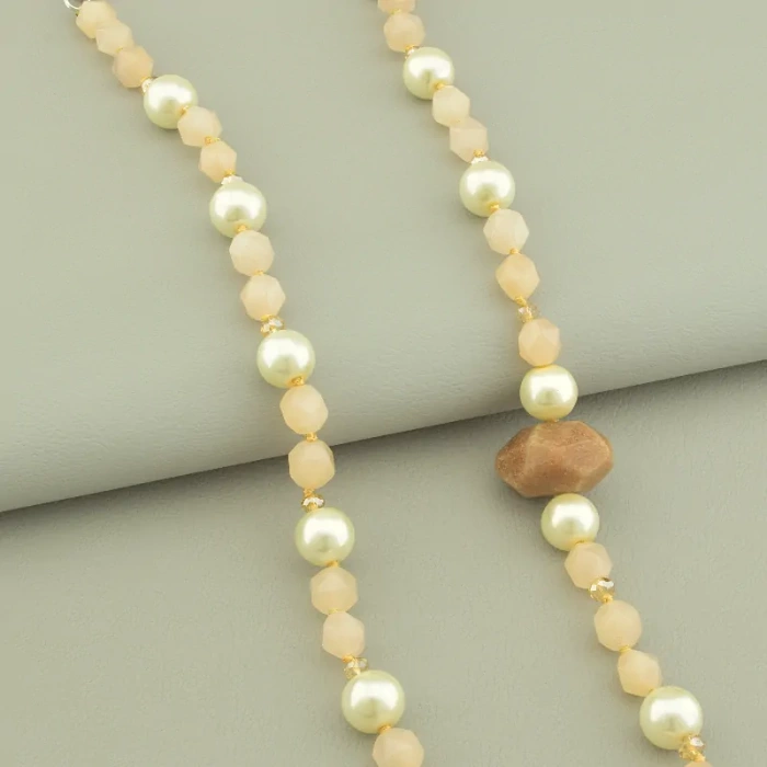 🏷️️ Намисто Яшма, Агат, Майорка 66 см. ss_98461