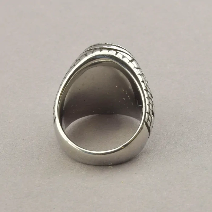 🏷️️ Перстень Stainless Steel Бірюза медична сталь 316L24, 7 р ss_60430