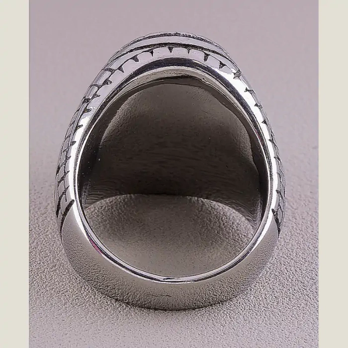 🏷️️ Перстень Stainless Steel Бірюза медична сталь 316L24, 7 р ss_60430