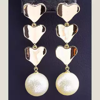 Сережки пусети Xuping (позолота 18к)