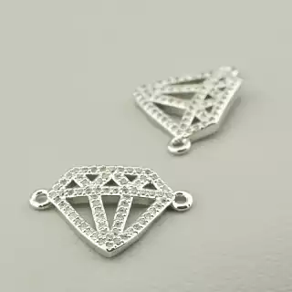 Конектор Фіаніт 15х13 (родій)