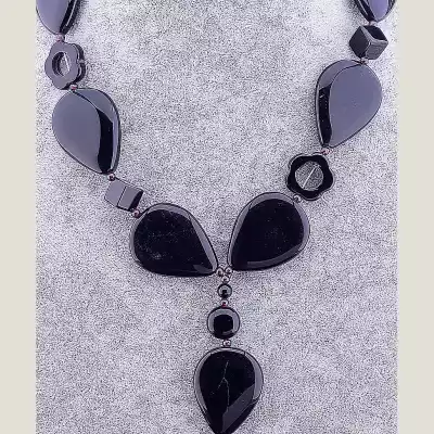 🏷️️ Намисто Агат 48 см F-51428