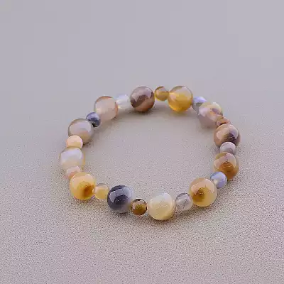 🏷️️ Браслет резинка Агат 19 см F-85074