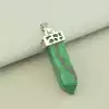🏷️️ Кулон кристал Малахіт 37x10мм. F-100832