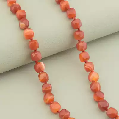 🏷️️ Намисто Сердолік (cрібло 925 проба) 50 см. F-101346