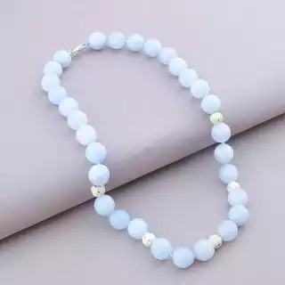 Намисто Аквамарин срібло (925 проба) 44 см.