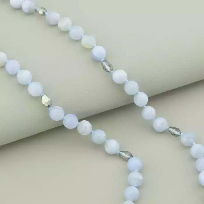 🏷️️ Намисто Сапфірин срібло (925 проба) 51 см. ss_94552