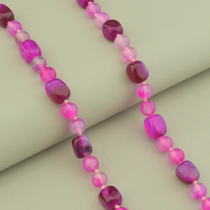 🏷️️ Намисто Агат 49 см. ss_102246