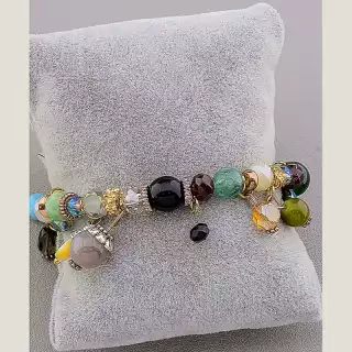 Браслет резинка Чеський кришталь 18 см