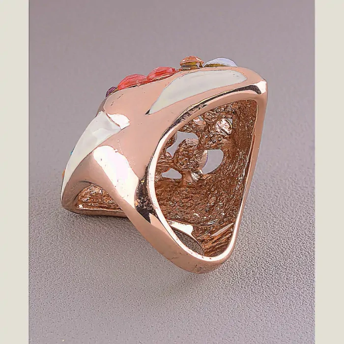 🏷️️ Перстень емаль Сrystal Fashion (позолота 18к) ss_43014