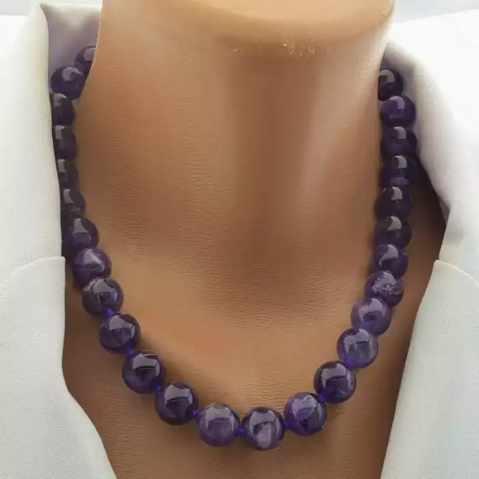🏷️️ Намисто Аметист 44 см. ss_103284