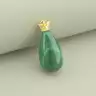 🏷️️ Кулон Малахіт 26х12мм. (позолота 18к лимонна) F-103592