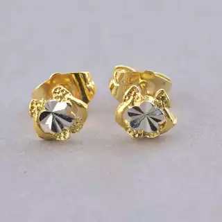 Сережки пусети Xuping (позолота-родій)