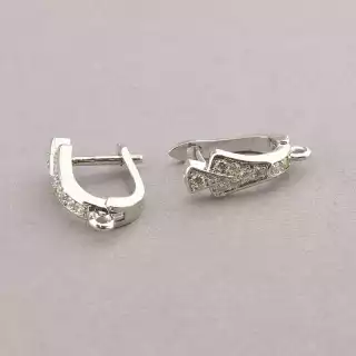 Швензи Пара Фіаніт родій 19х6см.