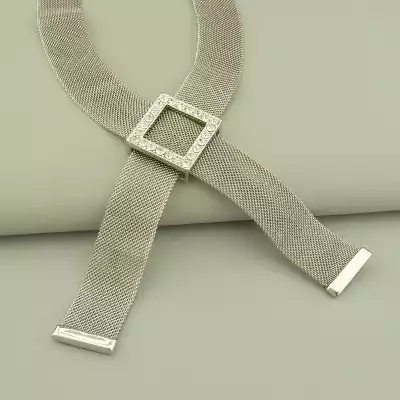 🏷️️ Підвіска Abella Фіаніт 48 см (родій) F-104011